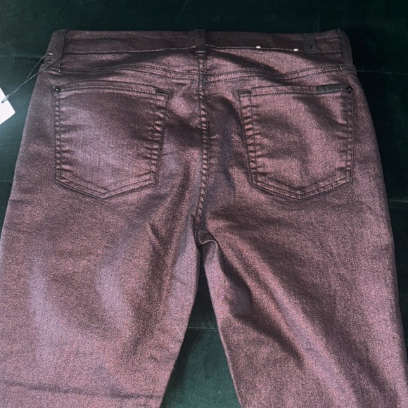 7 For All Mankind Purple metallic Jeans 💜 - Picture 3 of 4